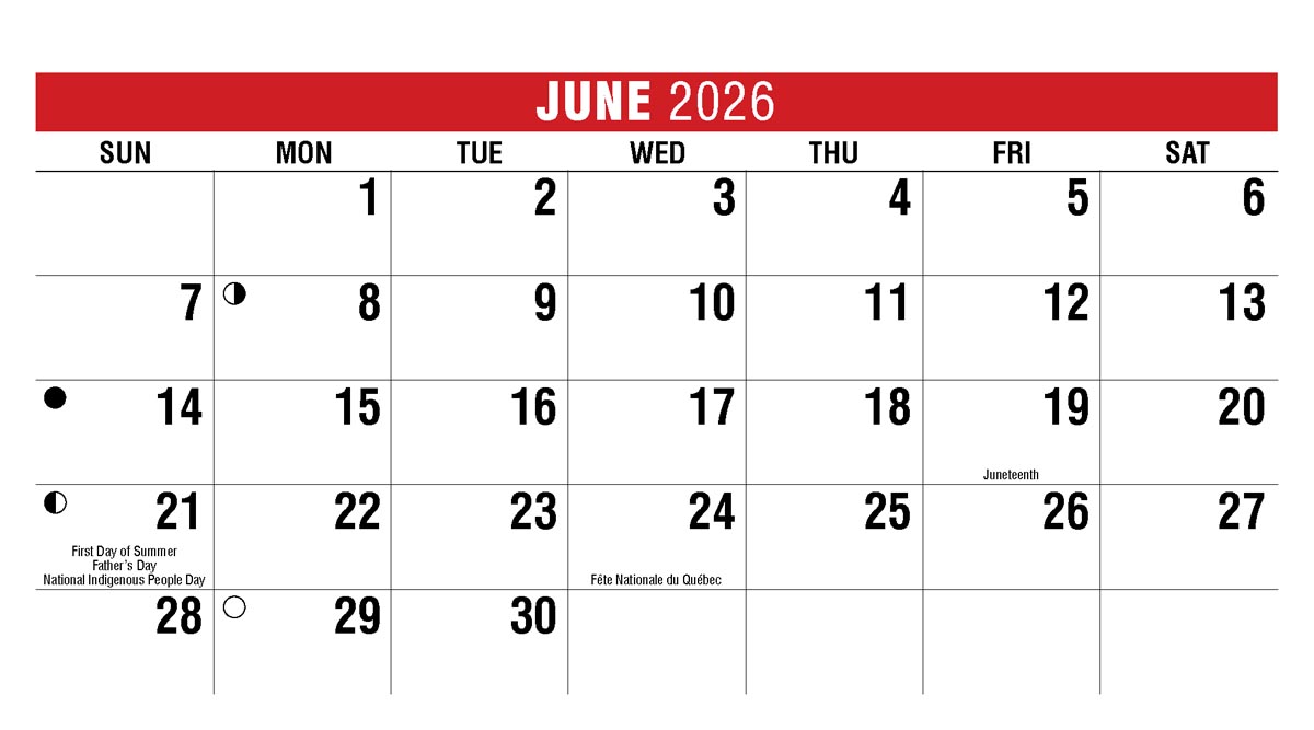 Galleria Canadian Scenic Promo Desk (Eng) Calendar - 2026